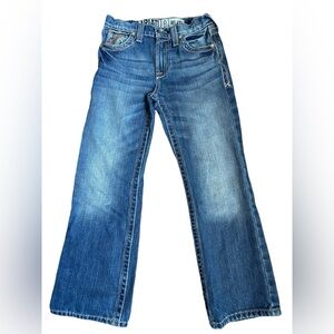 Ariat B4 Relaxed Boundary Boot Cut Jeans Boy's Size 8(Adjustable Waist)